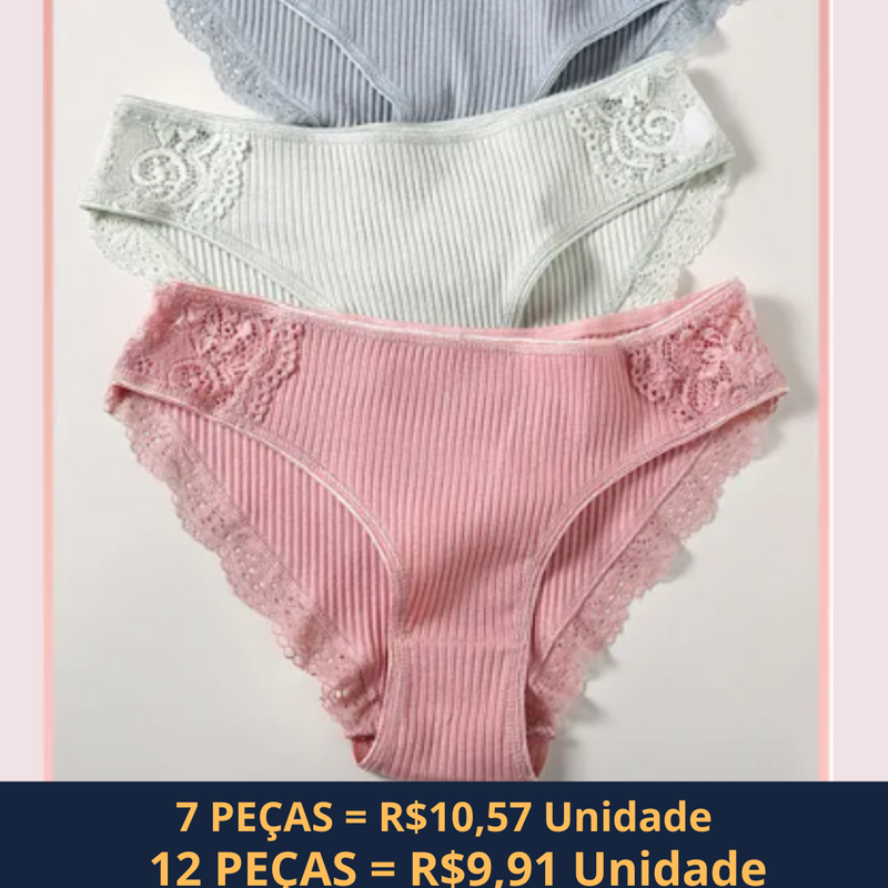 KIT Calcinhas 100% ALGODÃO